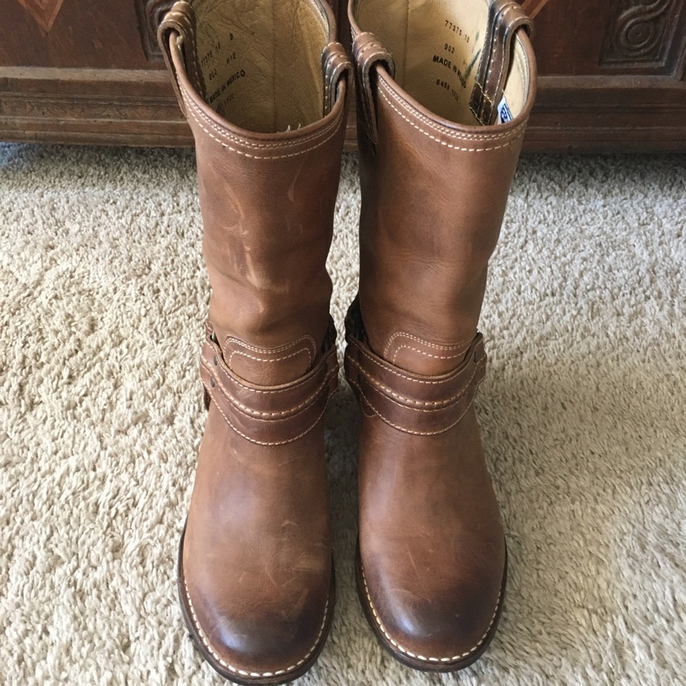 Frye Camilla Harness Boots - Size 10